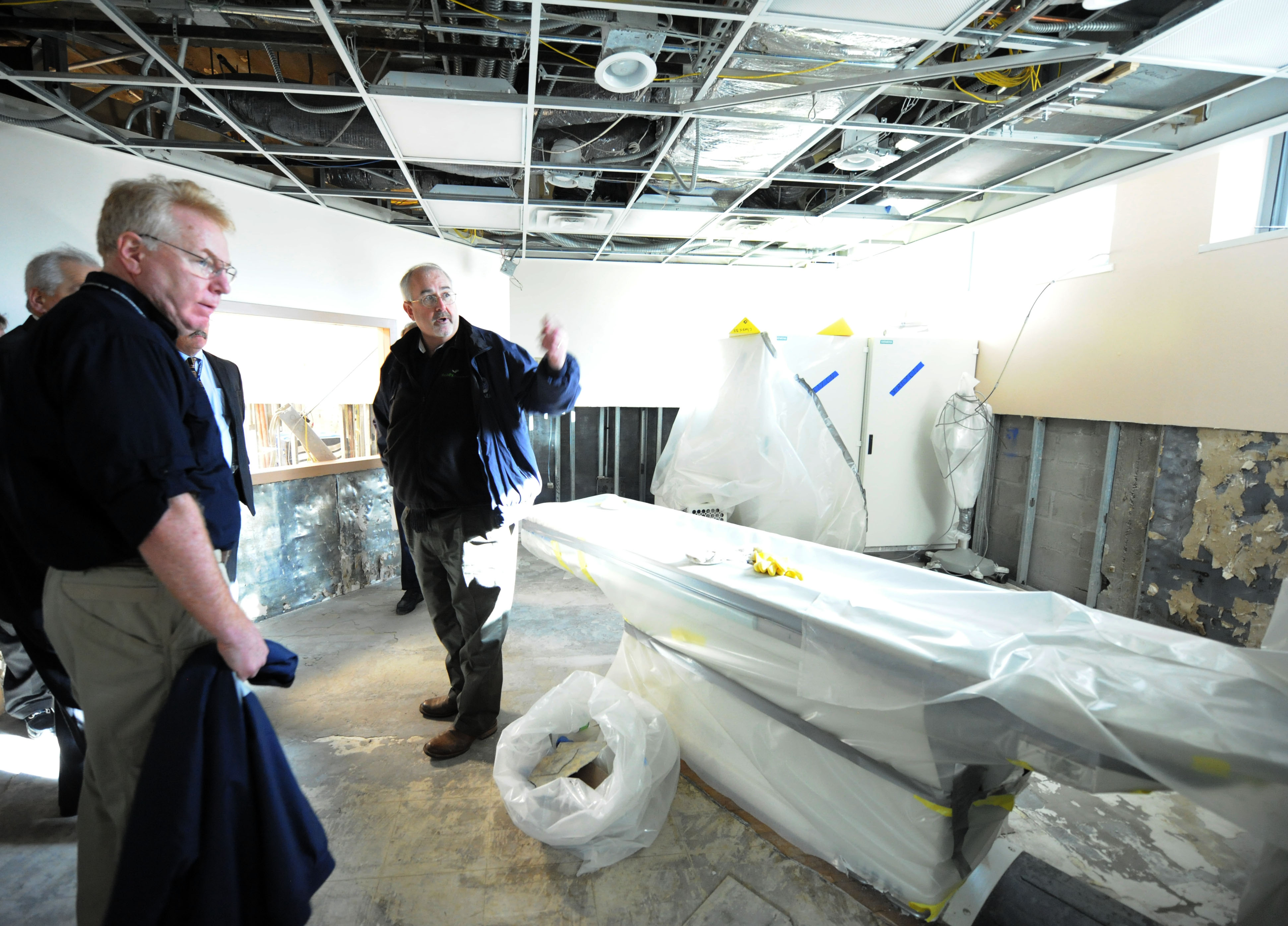 At Coney Island Hospital in mid-December, imaging equipment damaged by the storm surge. Photo: Jocelyn Augustino, FEMA 
